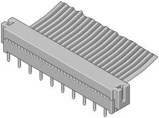 IDC-Leiterplattenverbinder IDC-Leiterplattenverbinder, Serie 533 2-reihig Merkmale 2-reihiger Leiterplattenverbinder für Standard-Leiterplatten von 1,5 bis 2,0 mm platzsparend (geringer Platzbedarf)