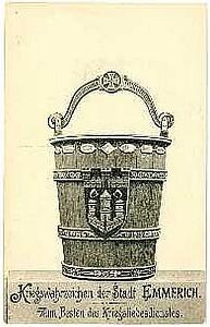 EMMERICH : Eiserner Eimer, das Wappen der Stadt, 1915 Copyright der