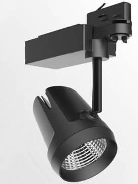 LED Tracklights LED Stromschienenstrahler Die KLB LED 3-Phasen Strahler für HV Stromschienen überzeugen durch ihr formschönes Design und eine klare Optik.
