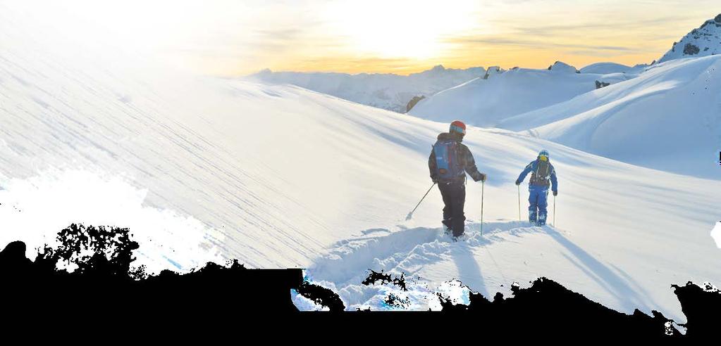 ANGEBOTE FÜR SKI UND SNOWBOARD SKI BZW. SNOWBOARD TOUREN (5 bzw. 6 Stunden) Von St. Anton aus können Sie die schönsten Gipfel des Arlbergs kennenlernen.