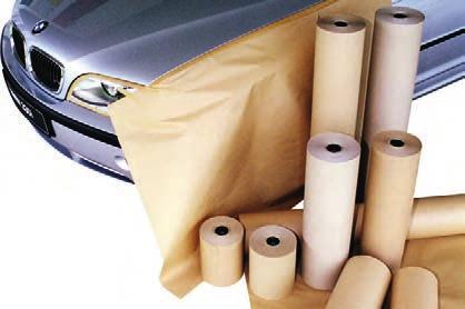 Abdeckpapiere Secarerollen Natronmischpapier Einseitig glatt Braun Für Auto- und Industrielackierungen Zum Abdecken von Rädern, Fenster etc.