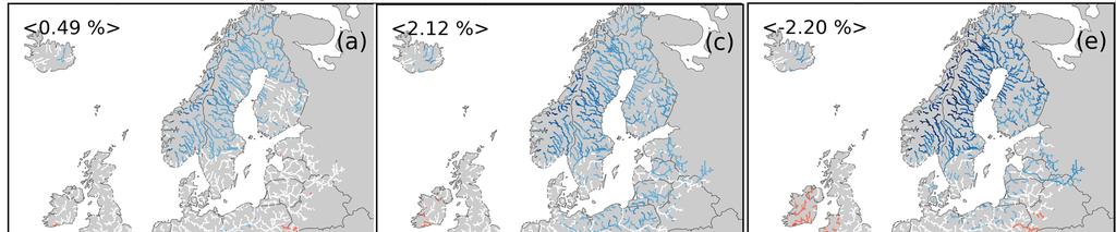 Hydrologische Dürre P90: Gewinner in Skandinavien,