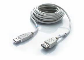 Sie liegen als Einzelkabel vor. USB-Kabel USB-AM/AM-2 Einzelkabel zum Anschluss des USB-Kanals.