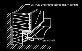15/2 Alu-Gleitabschluss mit Alu-Fensterbank Dichtstück Dick Dämmplatte + Putz Zeichnungen: GUTMANN AG Ausladung von 110 mm bis 400 mm