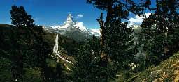 Höhenunterschied: 606 m mittelschwer Juni bis Oktober Blick auf das Findelbach-Viadukt der GGB Gornergrat-Monte Rosa- Bahnen Restaurants Riffelalp und Zermatt Zermatt Tourismus, Zermatt Zermatt