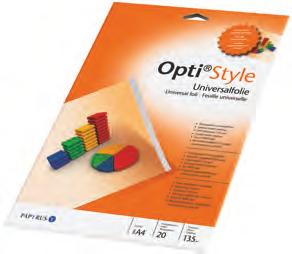 Opti-Sortiment Opti Style Visitenkarten Schnittgestanzter Karton für Visitenkarten Für alle Inkjet- und Laserdrucker 10 Visitenkarten pro im Format 86 x 54 mm DIN-Format, Format in cm und