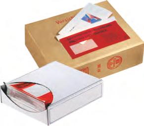 Packaging Dokumententaschen Ideal für platziertes Verpacken von Garantiescheinen, Betriebsund Bedienungsanleitungen, technischem Kleinzubehör und Huckepack -Bemusterungen Mit sicherer Haftung Aus