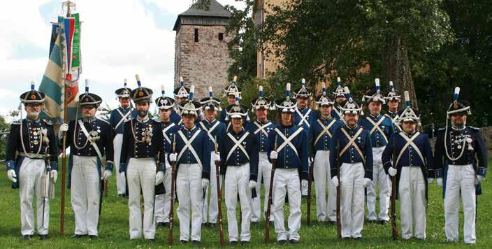 Infanterie In der 1818 ausführlich verfassten Bürgermilitärordnung werden neben dem Cavalleriecorps und dem Musikcorps auch eine Grenadiercompanie genannt.
