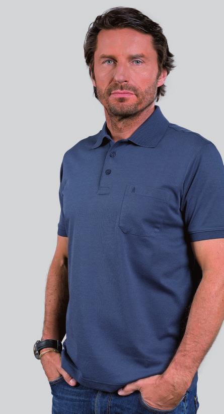 POLO PIMA SOFT-KNIT REGULAR FIT THE ORIGINAL Kurzarm mit Knopfleiste (short sleeve with buttons) EASY CARE easy care Ausstattung wash and go easy care fittings wash and go im Ursprungsland der besten