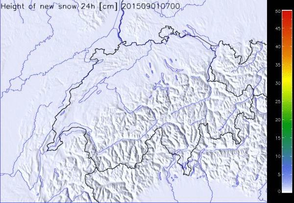 hohen Lagen und im Hochgebirge (vgl. Abbildung 1 und 2). Ende Monat sank die Schneefallgrenze sogar auf 1500 m.