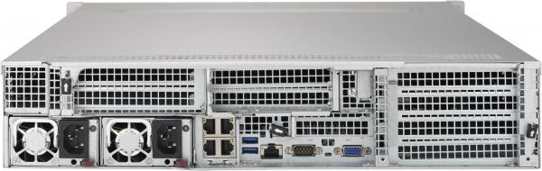 0 x8 intern LP Quad Gigabit LAN Ports via Intel i350am4 Laufwerksunterstützung: 12x hot-swap 3,5 SATA3 (Standard) oder 10x SAS3 + 2x