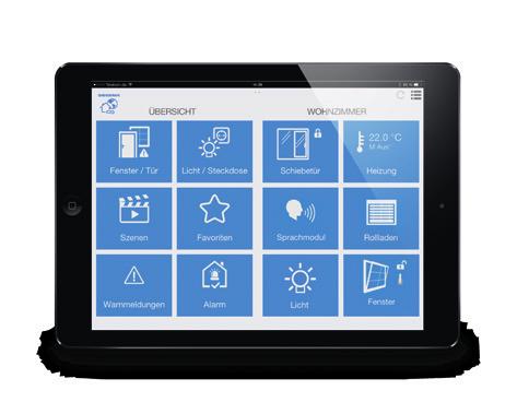 3. Verkaufsoffensive Smart Home Fenster-, Tür- und Komfortsysteme mit der SIEGENIA Connect App intelligent vernetzen und steuern: Das ist Raumkomfort.
