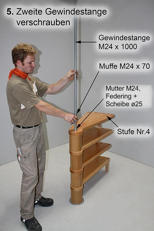Holz- oder Kunststoff- Distanz kurz Ausführung und erste