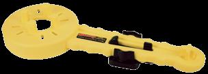 4578 Fass- und Kanisterschlüssel Der Schlüssel 4578 ist zum Öffnen und Schließen von Deckeln von Standard-Schaumkanistern und Fässern geeignet.