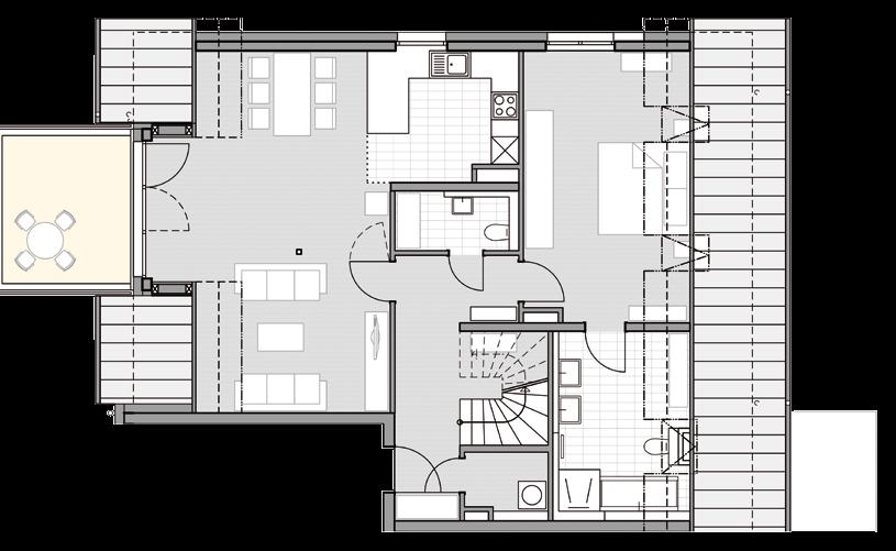 Wohnung 310 Dachgeschoss/Dachspitz 4 Dachgeschoss Dachspitz