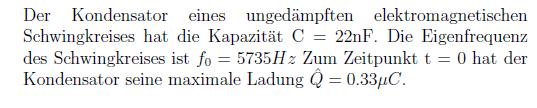 Induktivitaet f 0 = L = 2π 1 LC = 5735Hz 1 4π 2 C