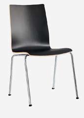 Cette chaise se distingue par son design classique et sa légèreté.