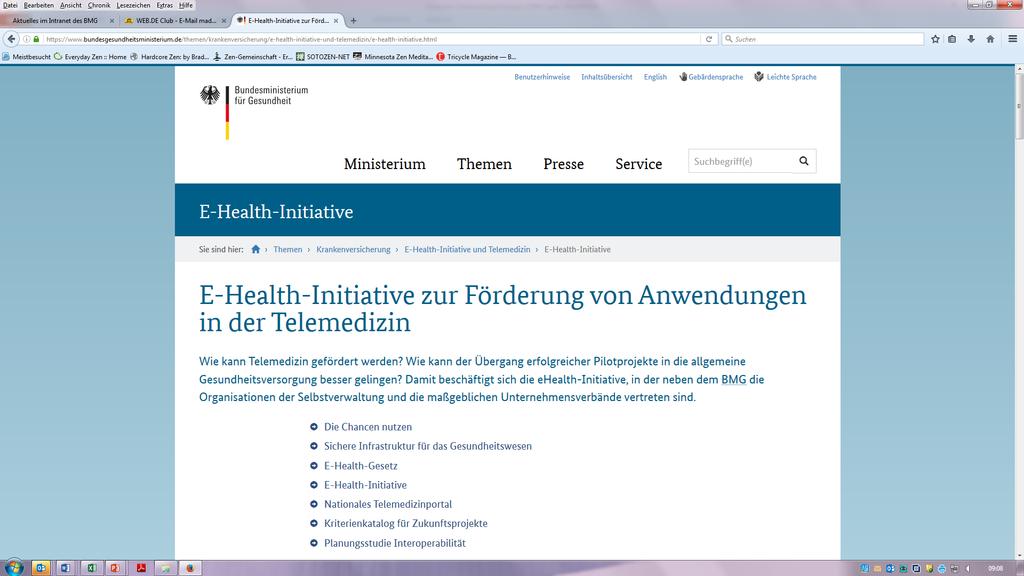 ehealth-initiative Weitere Maßnahmen zur