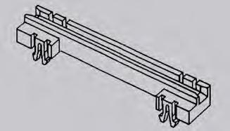 Rückplatten und Baugruppen. Gewinde M 2,5 - Länge 84 TE.