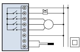 Ventil Ventil TC 10k Es kann ein passiver Remote- angeschlossen Abbildung 6: T8200-TBE0-9JR0