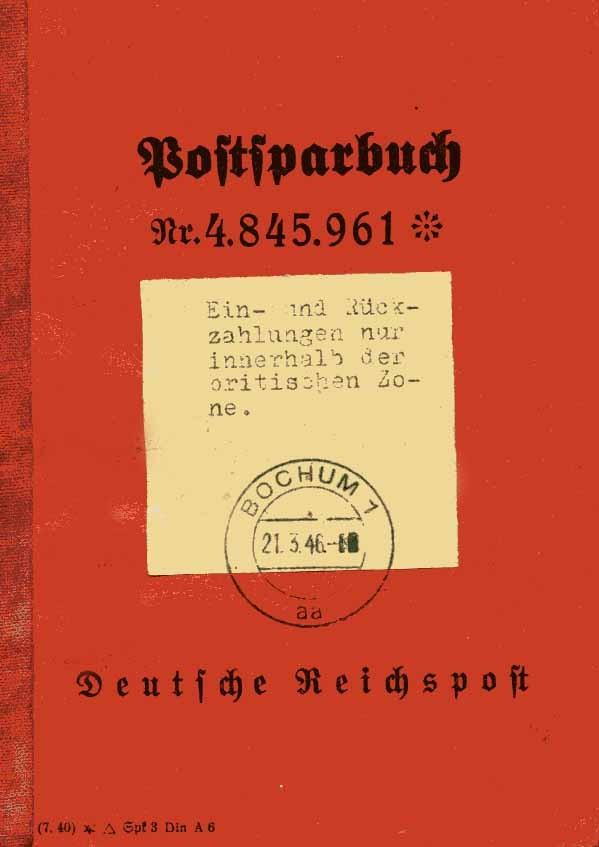 3. Die Wiederaufnahme des Postverkehrs Die Wiederaufnahme des Postdienstes wurde durch den Präsidenten der Reichspostdirektion Dortmund, Dr. Leinberger, am 28. Mai 1945 verfügt.