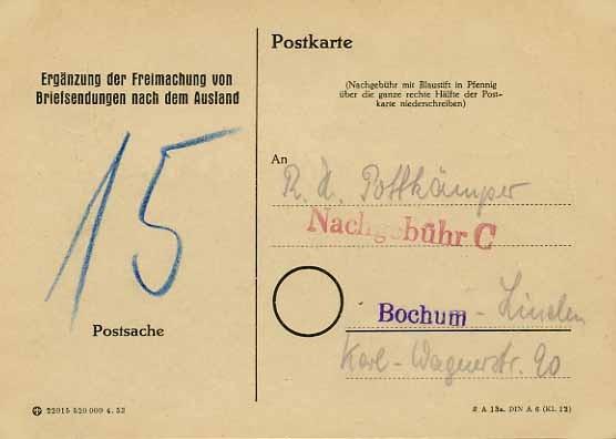 14. Die Postgebühren-Periode vom 1. 7. 1954-28. 2.