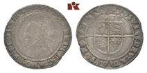 Künker elive Auction 42 Seite 103 EUROPÄISCHE MÜNZEN UND MEDAILLEN GROSSBRITANNIEN / IRLAND ENGLAND 551 Elizabeth I, 1558-1603. 6 Pence 1578 (Jahreszahl im Stempel aus 1577 geändert), London.