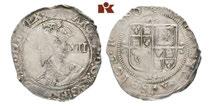 Fast sehr schön 10,00 605 Charles I, 1625-1649. 1/2 Crown o. J. (1645-1646), London (Tower mint). Münzzeichen Sonne. Seaby 2778.