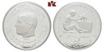 Polierte Platte ex 1078 1079 Republik seit 1957. Komplettes Set von 10 Silbermünzen zu 1 Dinar 1969, auf die Geschichte des Landes. In Originaletui.
