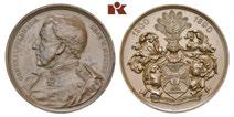 60,21 mm; 94,62 g. Marienb. 7713 (dort in Bronze). Selten in Silber Herrliche Patina, vorzuüglich 1662 von Moltke, Helmuth Karl Bernhard. *1800 Parchim, Ó1891 Berlin.