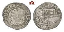 R Schrötlingsriß, sonst sehr schön + 1 534 Henry VIII, 1509-1547. 1/2 Groat o. J. (1547-1551), Canterbury. Posthume Prägung. Seaby 2415.
