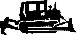 Butdozer (mit Nachreißer an der Rückseite Bulldozer oder Raupenschlepper M Kleiner Raupenschlepper Lader oder Frontlader Gelenklader (Drehachse in der Mitte) Planerer oder