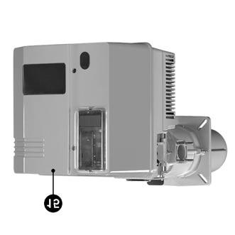 Overview Burner description A1 Control unit B10 Ionisation bridge F6 Air pressure switch F12 Contactor thermal relay K1 Ventilation motor