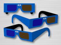 Brillenträger sehr gut geeignet 16.40 COLORCODE 3D-Brille amber / d blau u.a. für neue DVD-Filme, z.b. Friday The 13th 3D Karton blau, mit Bügel, Frontgrösse 13.