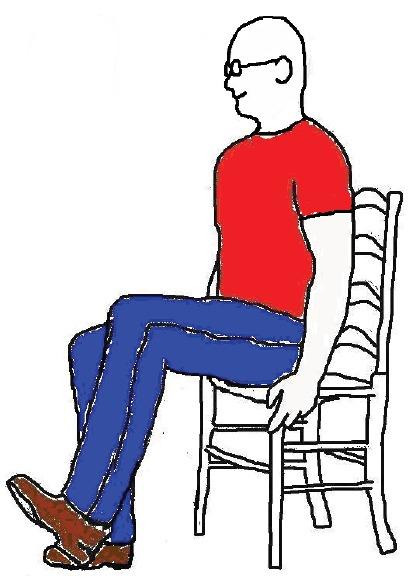 Mobilisierung der Fußgelenke Setzen Sie sich vorne an die Sesselkante Richten Sie Ihren Oberkörper auf Halten Sie sich seitlich am Sessel