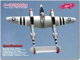 00 P-38 Lightning für 2 Motoren 415158 Spannweite: 2300 mm, Länge: 1700 mm, Gewicht: 6000 g, Fläche: 70