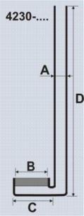 zentrisch angeordnet (Typ A) Porosität passend für A B D Art. Nr.