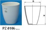 200 Schmelztiegel aus Porzellan - niedrige Form / Combustion crucible - low form Inhalt Durchmesser Höhe Art.Nr.