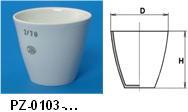 Tiegel-Deckel aus Porzellan / Lid for combustion crucible Inhalt Durchmesser Art.Nr.