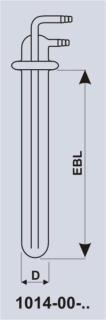 96 KÜHLBIRNE (Birnenkühler) / COOLING PEAR Kühlbirnen für Enghalskolben Durchmesser Länge ( L ) A B Art.Nr.