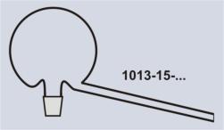 85mm 8x15mm 1011-93-55085 53mm 80mm 8x20mm 1011-93-53080 DESTILLATIONS-AUFSATZ / ALEMBIC (Alchemistischer Helm / Luftkühler),