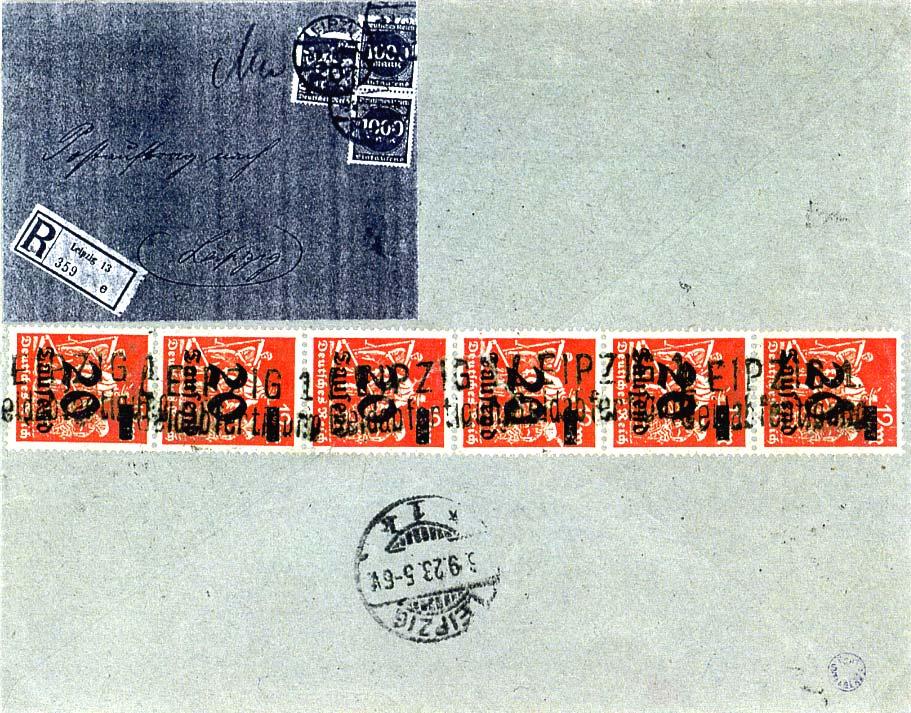 Abbildung 8 Postamt Leripzig 1 am Augustusplatz entwertete die