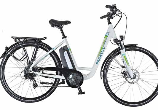 E-BIKE CITY / TREKKING PEGASUS Piazza E Komfort E-Bike mit tiefem Einstieg, 7- Gang Shimano