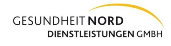 Gesundheit Nord Dienstleistungen GmbH (Gegründet: 4.12.21) Kurfürstenallee 13, 28211 Bremen Internet: http://www.gesundheitnord.de E-Mail: info@gesundheitnord.