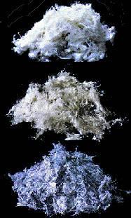 Werkstoff Asbest Weiss-Asbest (Chrysotil)