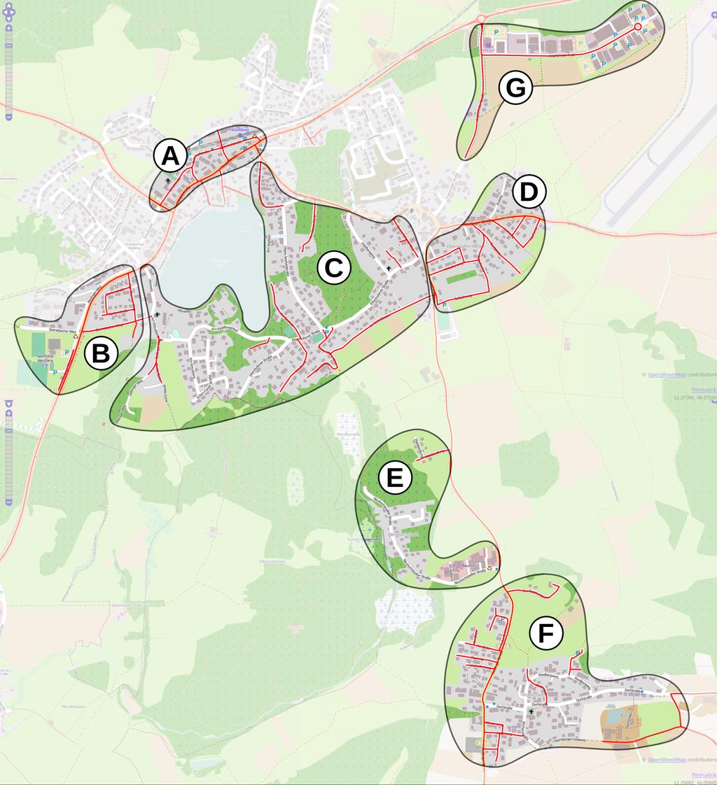 Vorgehensweise Verwendung von Karten mit räumlichen Zusammenhängen statt Listen Ermittlung und Visualisierung aller Straßen mit zulässiger