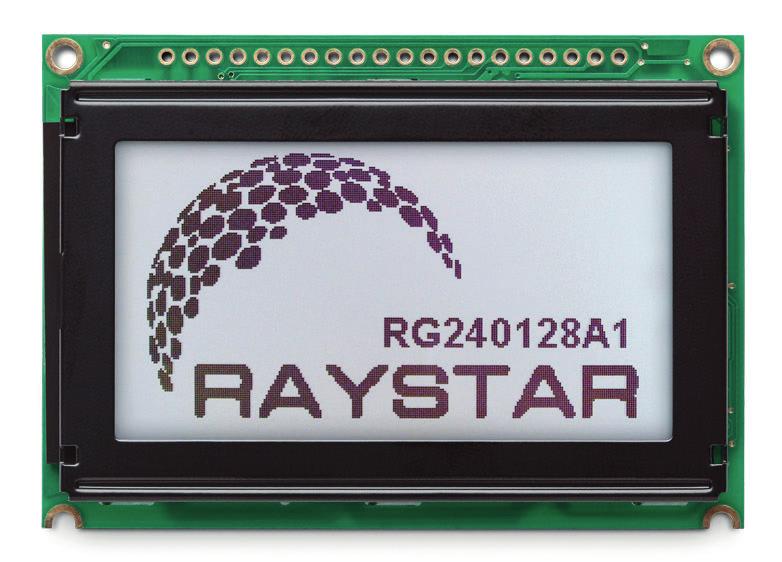 LC-DISPLAYS, GRAFISCH (COB) Raystar Optronics bietet ebenfalls ein großes Standardprogramm an grafischen LC-Displays.