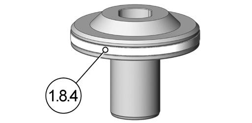 8.10.6.1 Demontage der Verstellschrauben Baugruppe 1) Lösen und entfernen Sie die Zylinderkopfschrauben (1.11). 2) Heben Sie den Deckel (1.2) vom Zylindergehäuse (1.