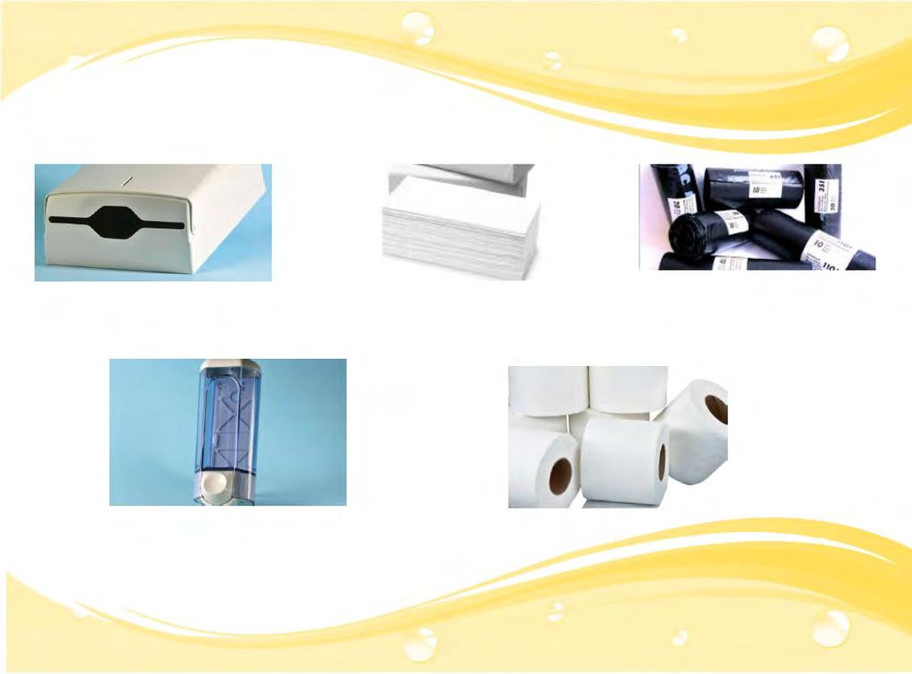 Toilettenpapier, halter und hygiene 109 Faltpapierhandtücher und Dispenser 112