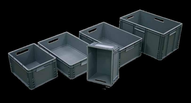 I grau, Material PP Aussenmaß LxBxH 400 x 300 x 170 mm Gewicht ca. 1,1 kg 378 303 Transportbox Gr.